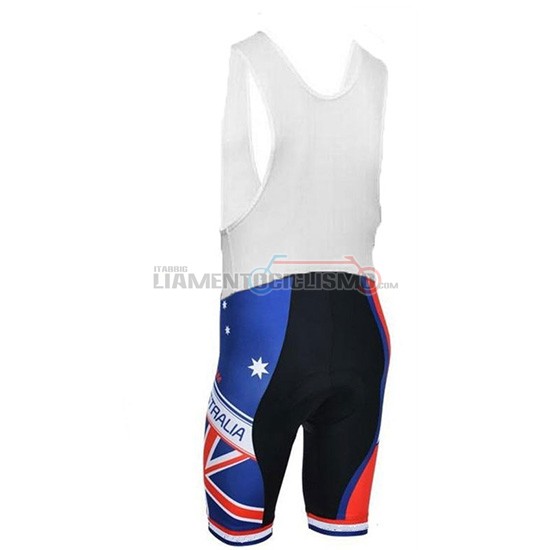 Abbigliamento Ciclismo Australia Manica Corta 2018 Blu e Rosso